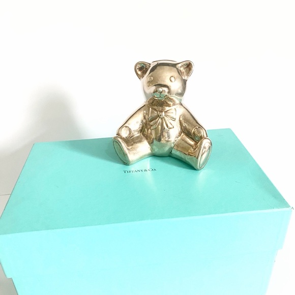 Tiffany & Co. Other - Tiffany & Co. Brand New Sterling Silver Teddy Bear Piggy Bank